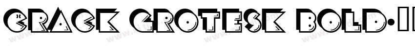 Crack Grotesk Bold字体转换